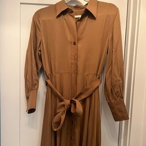 Banana Republic gold dress, small petite